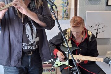 Dungog duo, Watts Wise, playing at the Dungog Arts Society